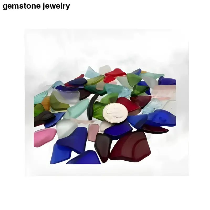 Assorted Colorful Recycled Glass Sea Glass Pieces - Bec Sue Jewelry Shop