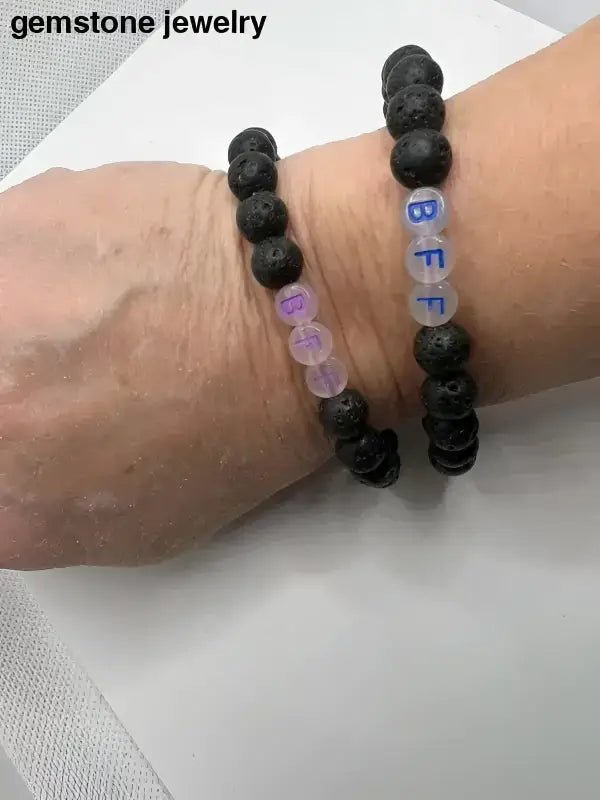 BFF Black Lava Bracelet for Friends - Bec Sue Jewelry Shop