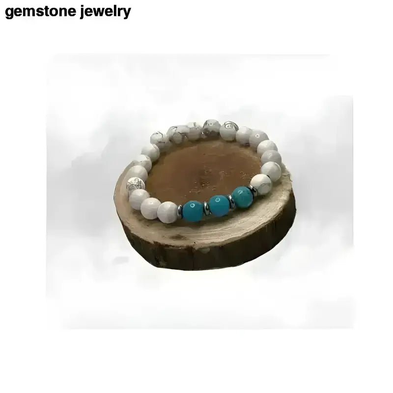 Boho chic jewelry | Handcrafted Gemstone Chakra Bracelet with Beads - Bec Sue Jewelry Shop