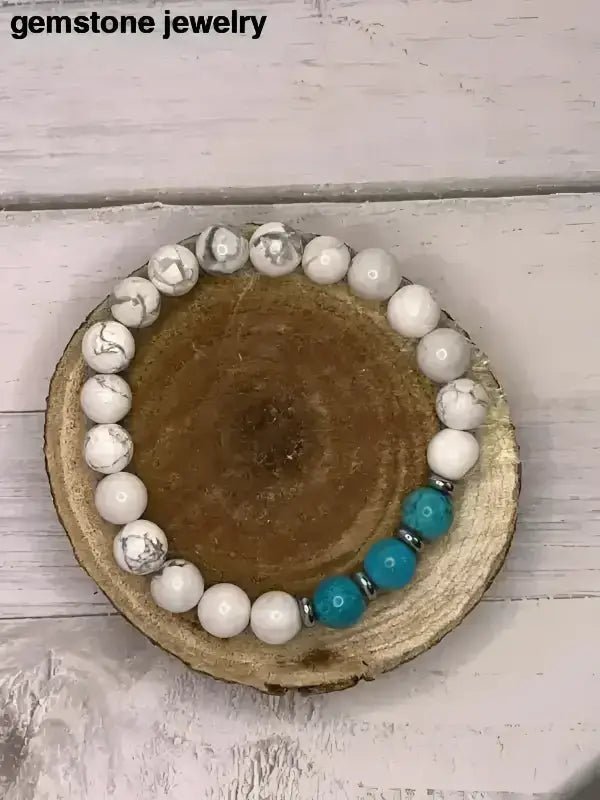 Boho chic jewelry | Handcrafted Gemstone Chakra Bracelet with Beads - Bec Sue Jewelry Shop