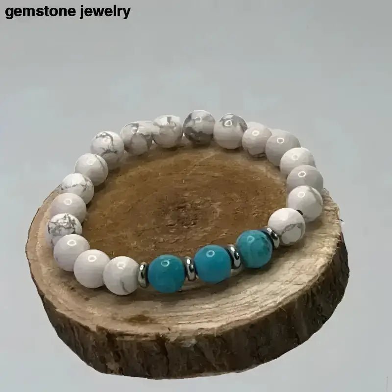 Boho chic jewelry | Handcrafted Gemstone Chakra Bracelet with Beads - Bec Sue Jewelry Shop