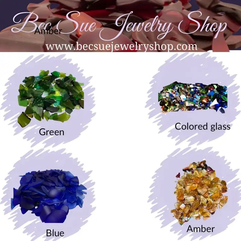 Cobalt Blue Sea Glass Beads for Handmade Bracelets - Bec Sue Jewelry Shop