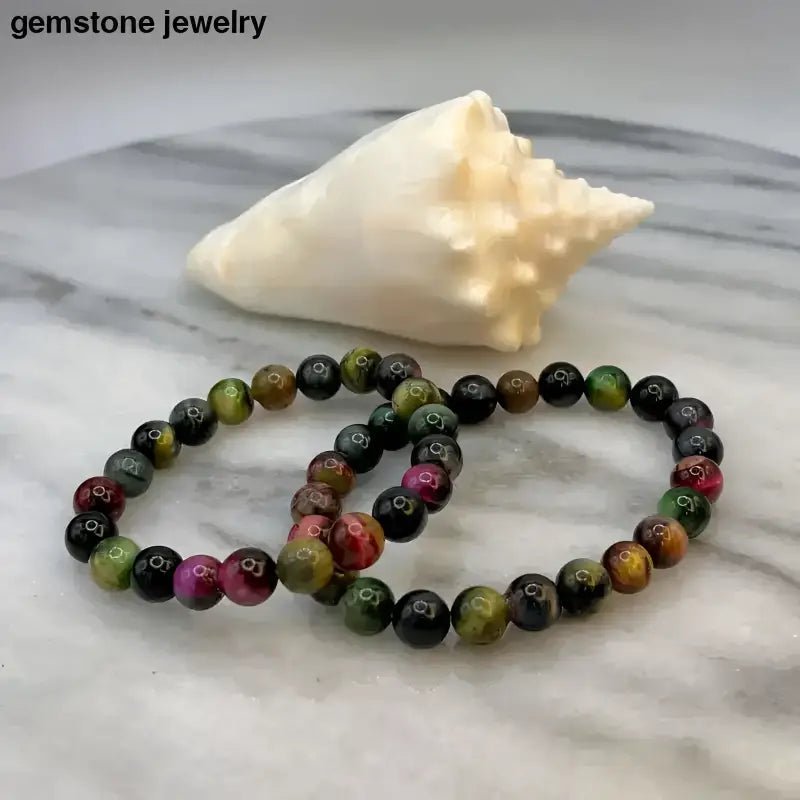 Colorful Tiger Eye Beaded Bracelets Set - Bec Sue Jewelry Shop
