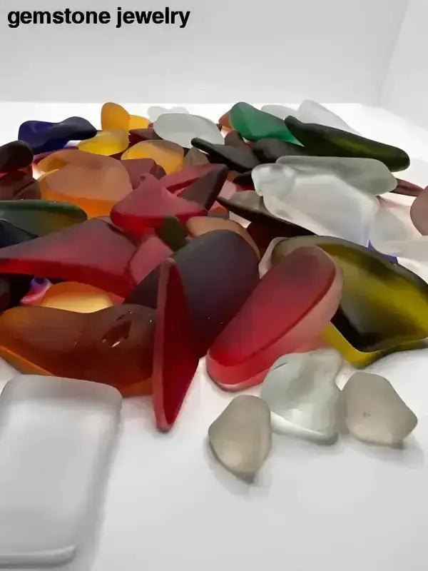 Colorful Tumbled Ocean Glass for Art and Craft Projects - Bec Sue Jewelry Shop