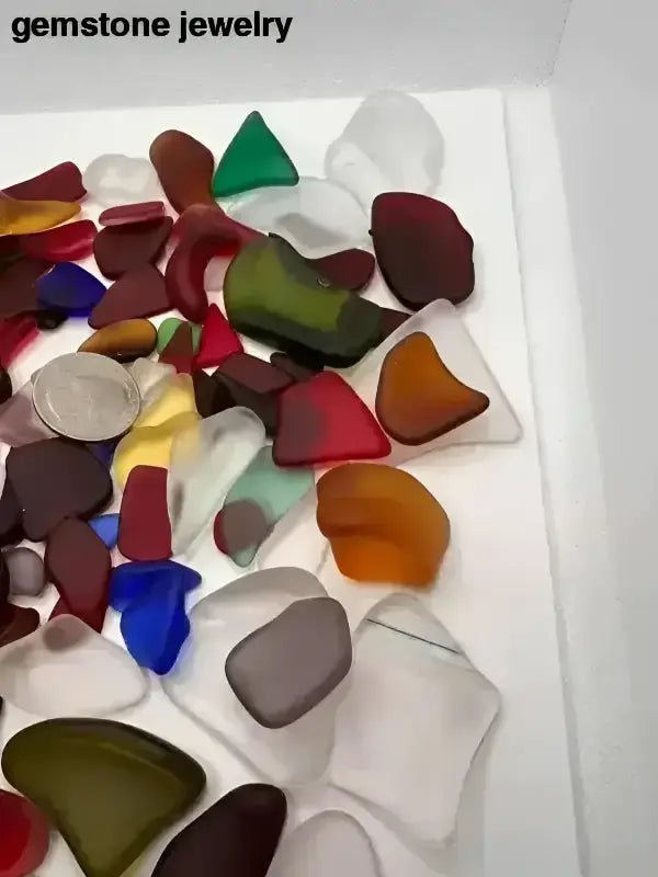 Colorful Tumbled Ocean Glass for Art and Craft Projects - Bec Sue Jewelry Shop