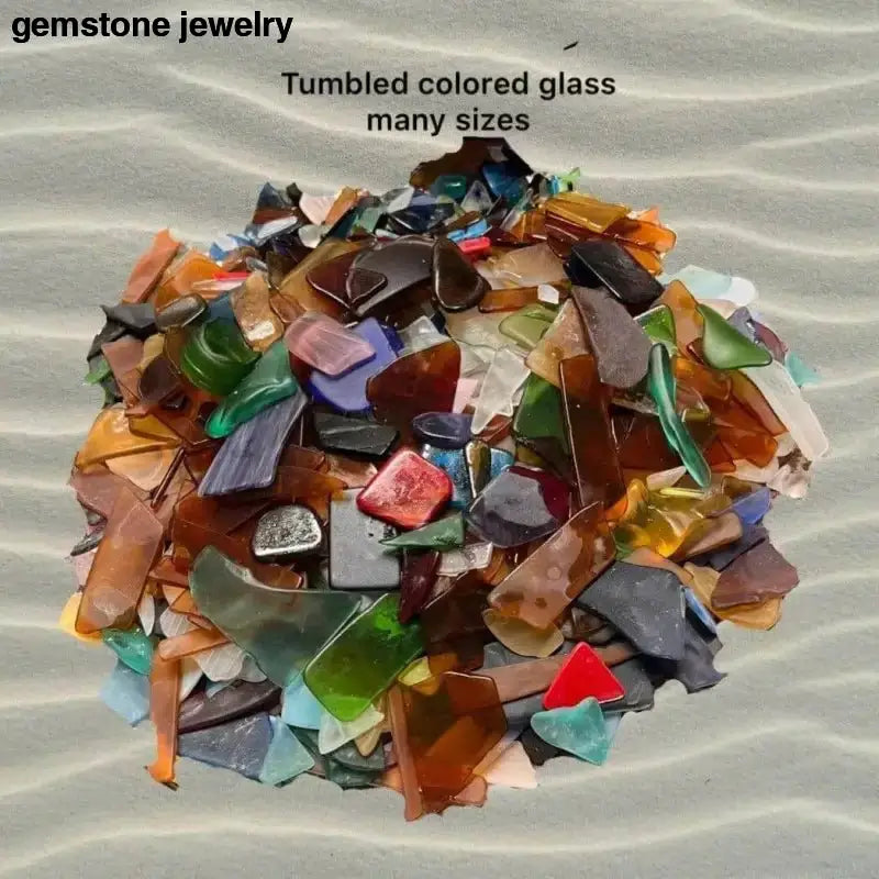 Colorful Tumbled Sea Glass for Creative Projects, tumbled glass - Bec Sue Jewelry Shop