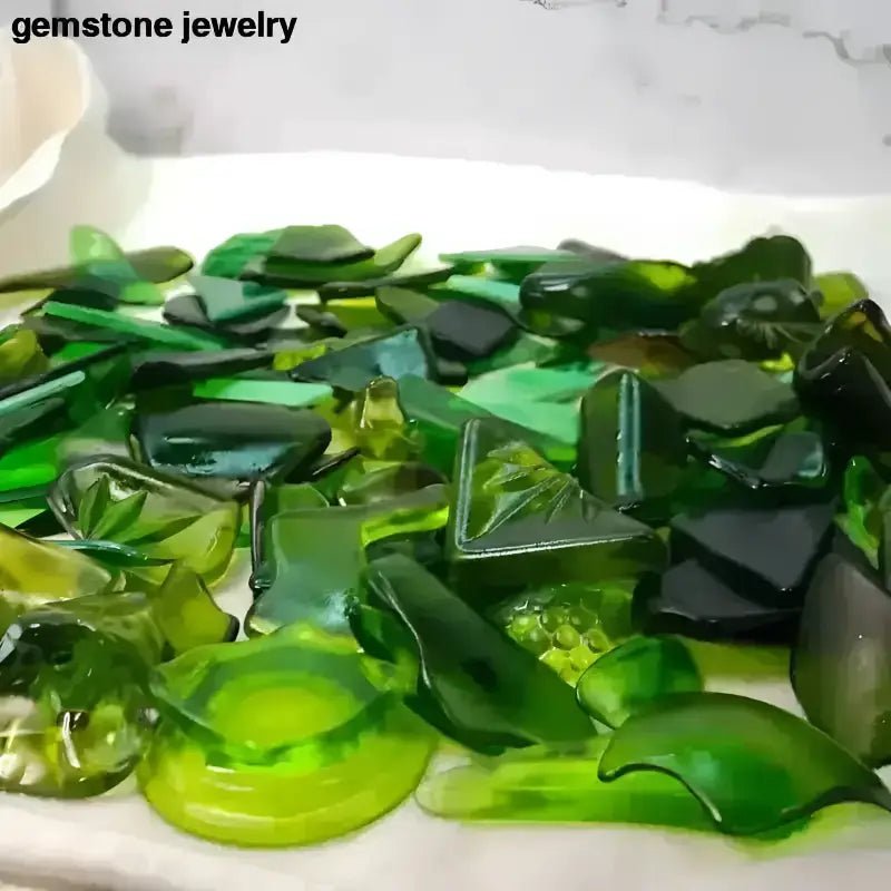 Green Tumbled Glass Shards - Bec Sue Jewelry Shop