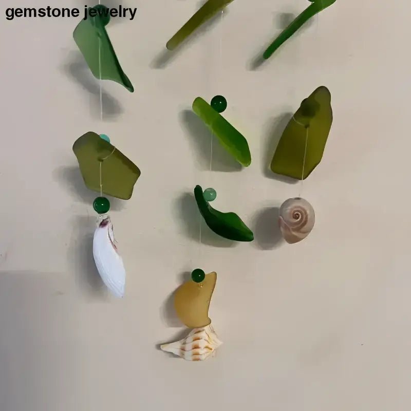 Handmade Sea Glass Wind Chime Sun Catcher - Bec Sue Jewelry Shop