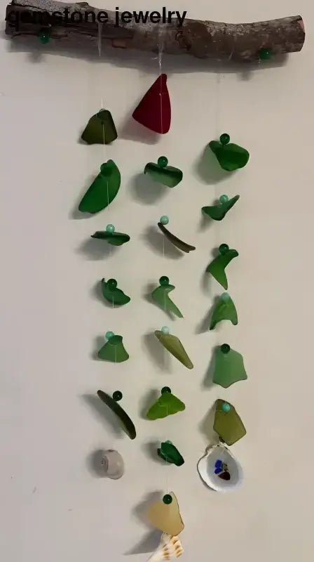 Handmade Sea Glass Wind Chime Sun Catcher - Bec Sue Jewelry Shop