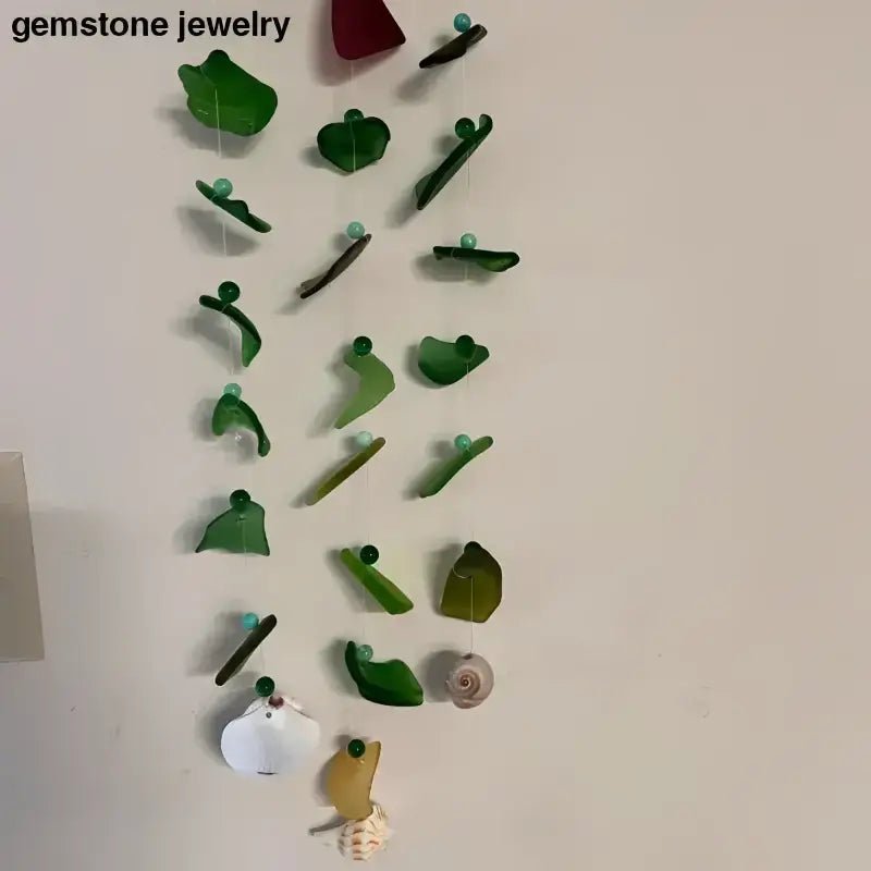 Handmade Sea Glass Wind Chime Sun Catcher - Bec Sue Jewelry Shop