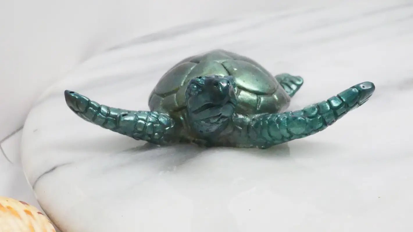 Metallic Turtle Figurines for Beads Bracelets and Home Decor - Bec Sue Jewelry Shop