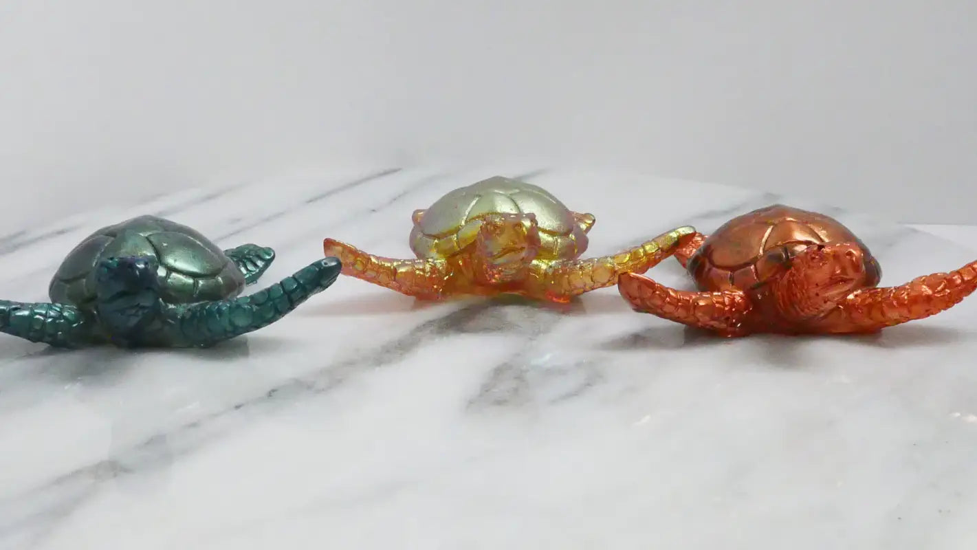 Metallic Turtle Figurines for Beads Bracelets and Home Decor, stylish decor accessories