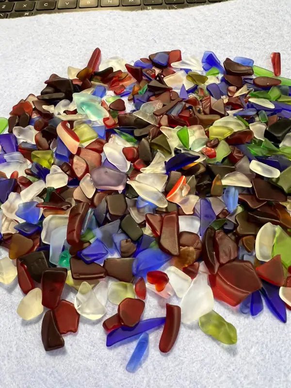Multi - Colored Sea Glass Beads Collection with Return Policy - Bec Sue Jewelry Shop