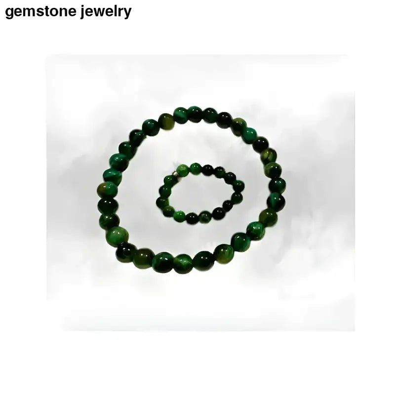 Natural Green Tiger Eye Gemstone Bracelets - Bec Sue Jewelry Shop