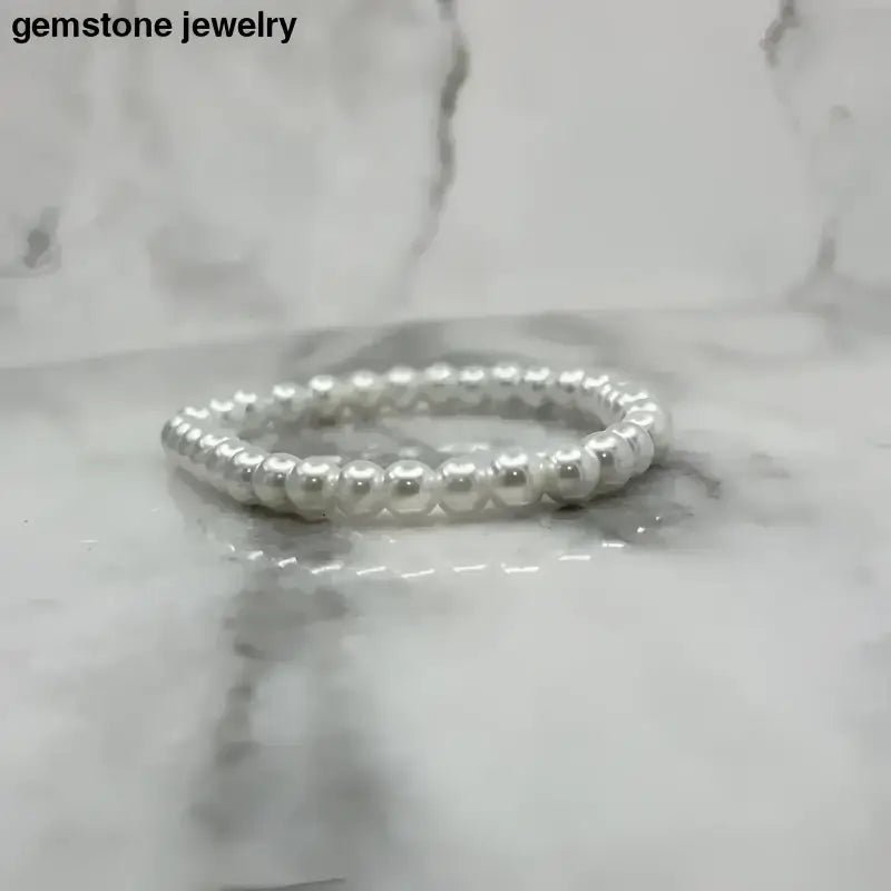 Pearl Glass 6mm Beads, beaded jewelry - Bec Sue Jewelry Shop