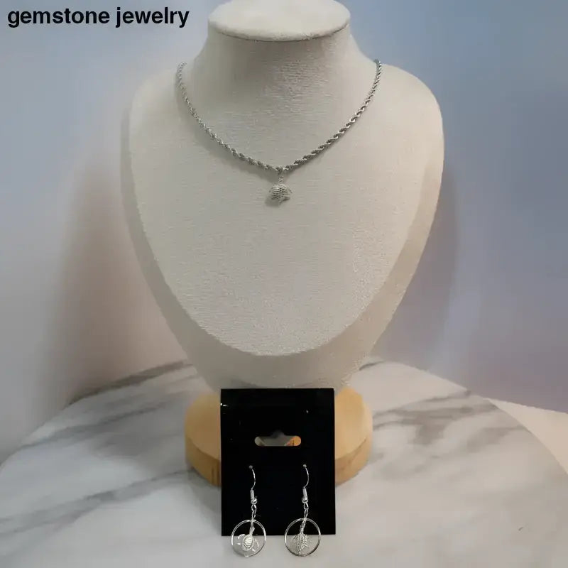 Stainless Steel Turtle Jewelry Set for Elegant Style - Bec Sue Jewelry Shop