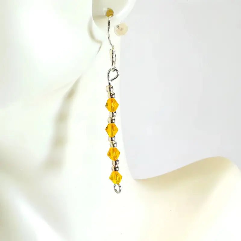 Sterling Silver Earrings Custom gemstone earrings, custom earring design - Bec Sue Jewelry Shop