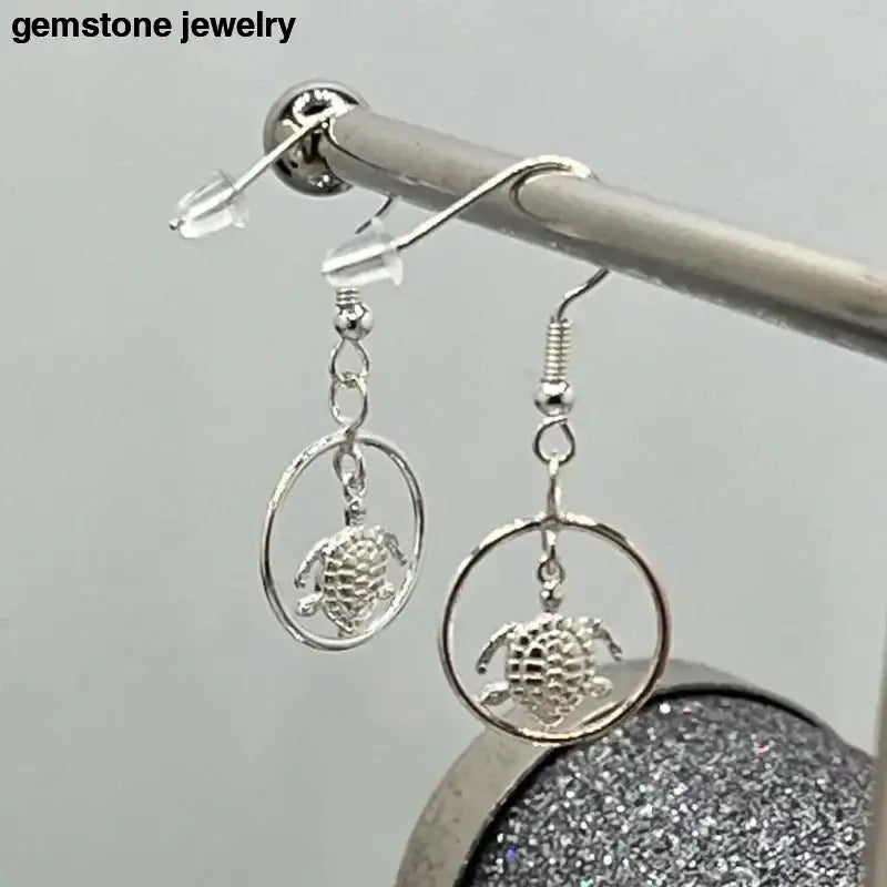 Sterling Silver Turtle Earrings for Sea Lovers - Bec Sue Jewelry Shop
