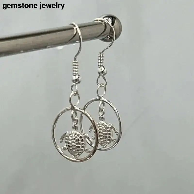 Sterling Silver Turtle Earrings for Sea Lovers - Bec Sue Jewelry Shop