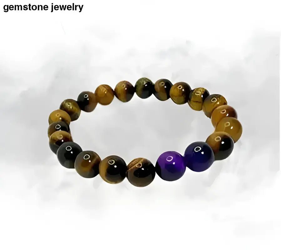 Tiger Eye Beaded Bracelet | Best Friend Gift | Tiger Eye Benefits - Bec Sue Jewelry Shop