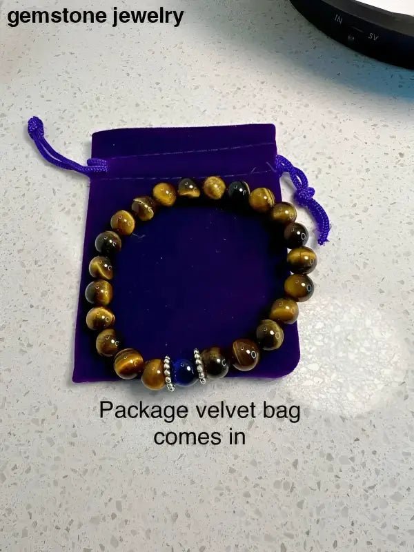 Tiger Eye Beaded Bracelet for Natural Stone Fashion - Bec Sue Jewelry Shop