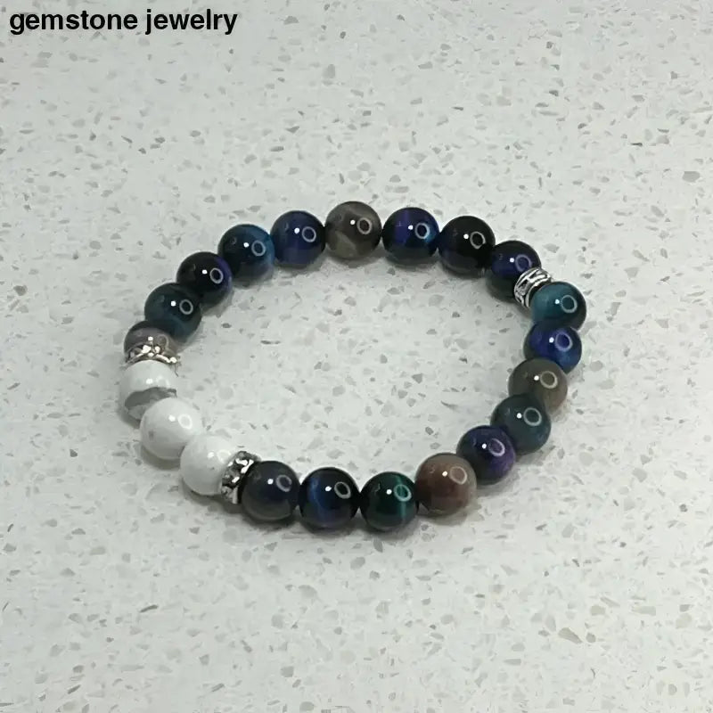 Tiger Eye Gemstone Beaded Bracelet - Bec Sue Jewelry Shop