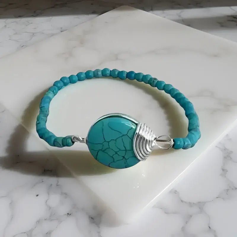 Turquoise Gifts Ideas for Her, Turquoise Bracelet - Bec Sue Jewelry Shop