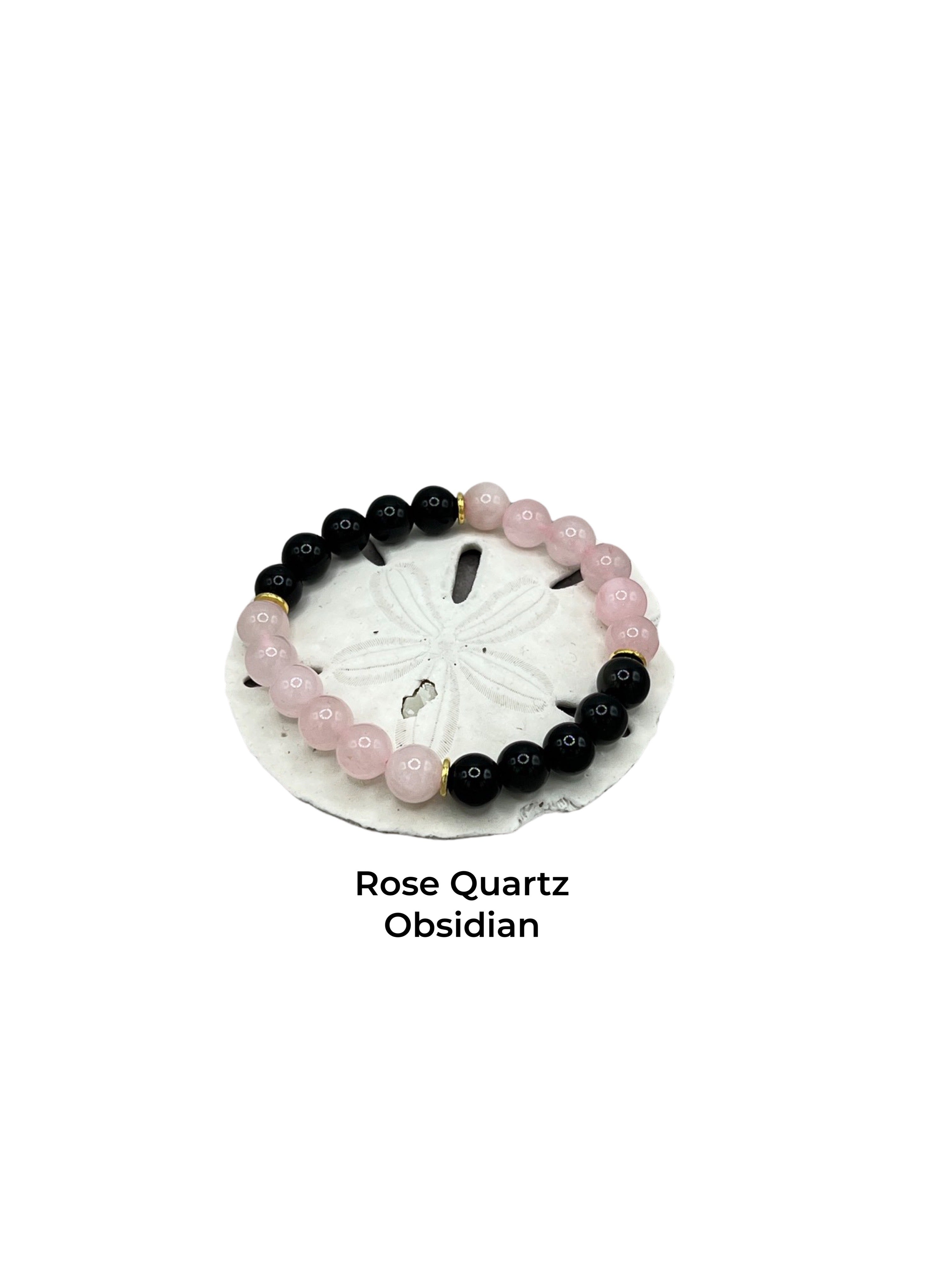 Rose Quartz and Amethyst Bracelet