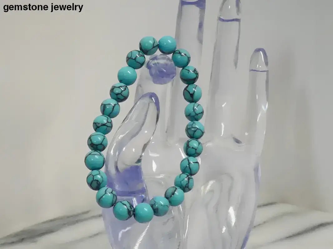 8mm Turquoise Bracelet from Bec Sue Jewelry - Bec Sue Jewelry Shop