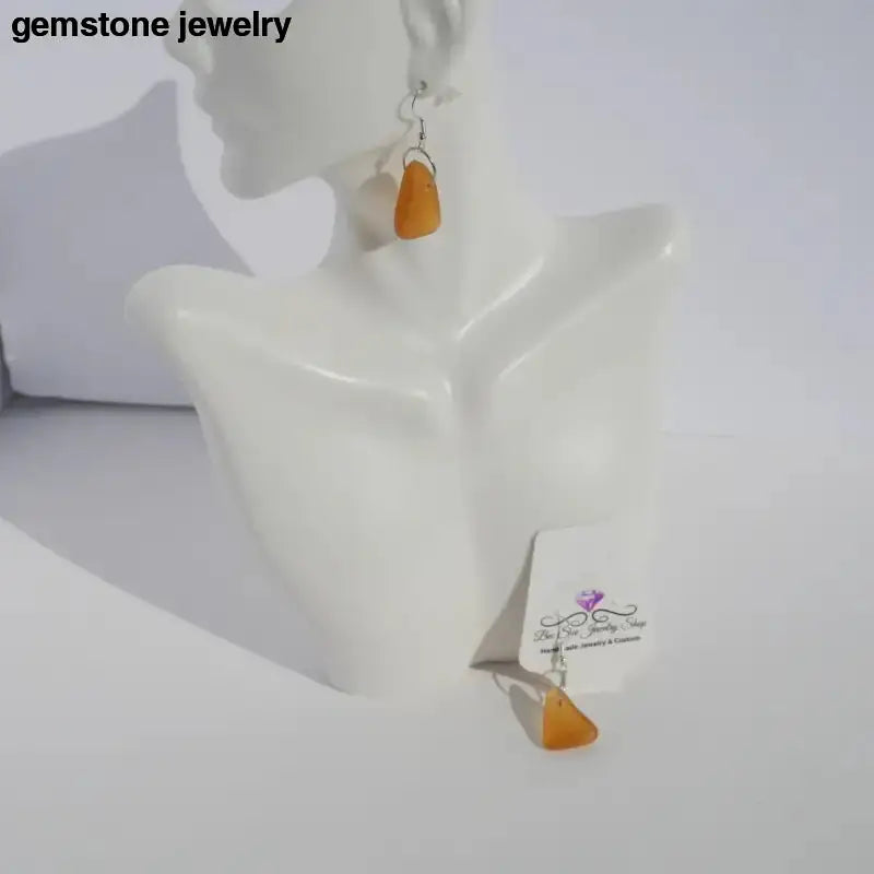 Amber Glass Dangling Earrings for a Stunning Look - Bec Sue Jewelry Shop