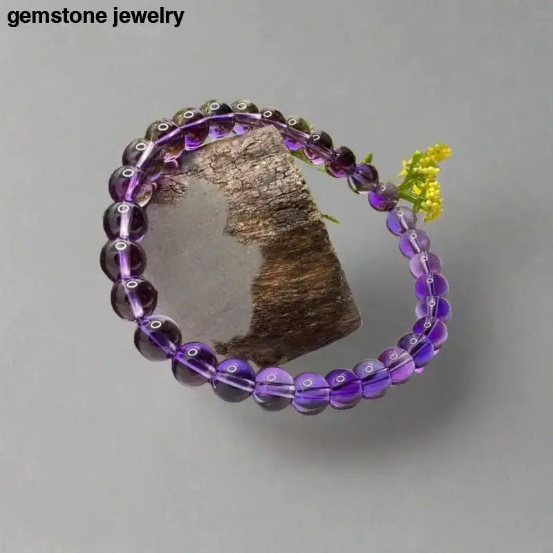 Amethyst Bracelet for Gemstone Healing and Wellness - Bec Sue Jewelry Shop