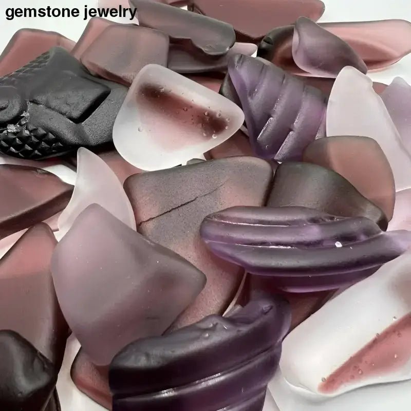 Assorted Purple Sea Glass Pieces for Unique Jewelry Designs - Bec Sue Jewelry Shop