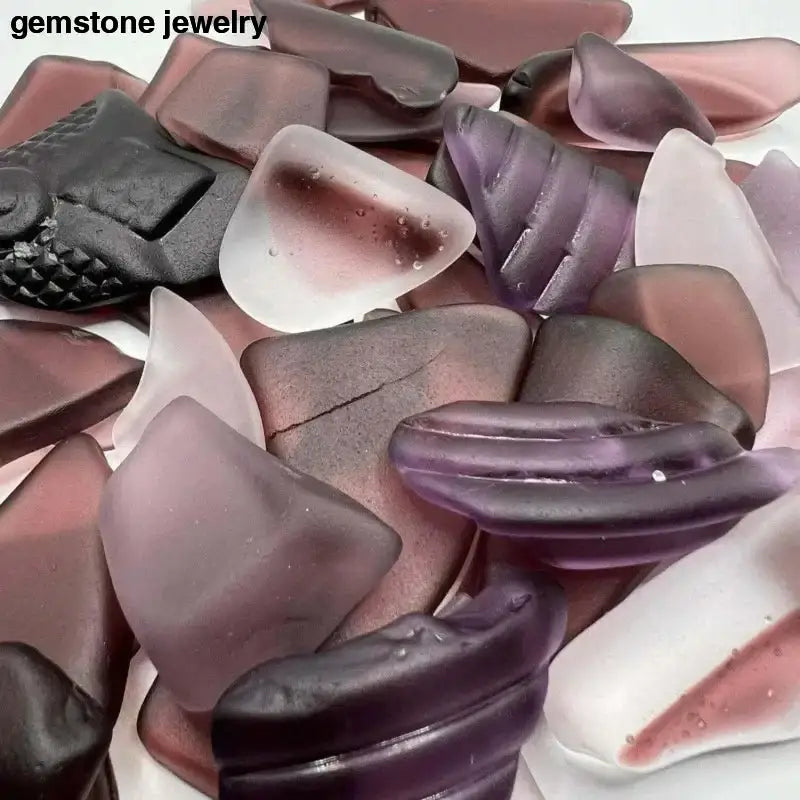 Assorted Purple Sea Glass Pieces for Unique Jewelry Designs - Bec Sue Jewelry Shop
