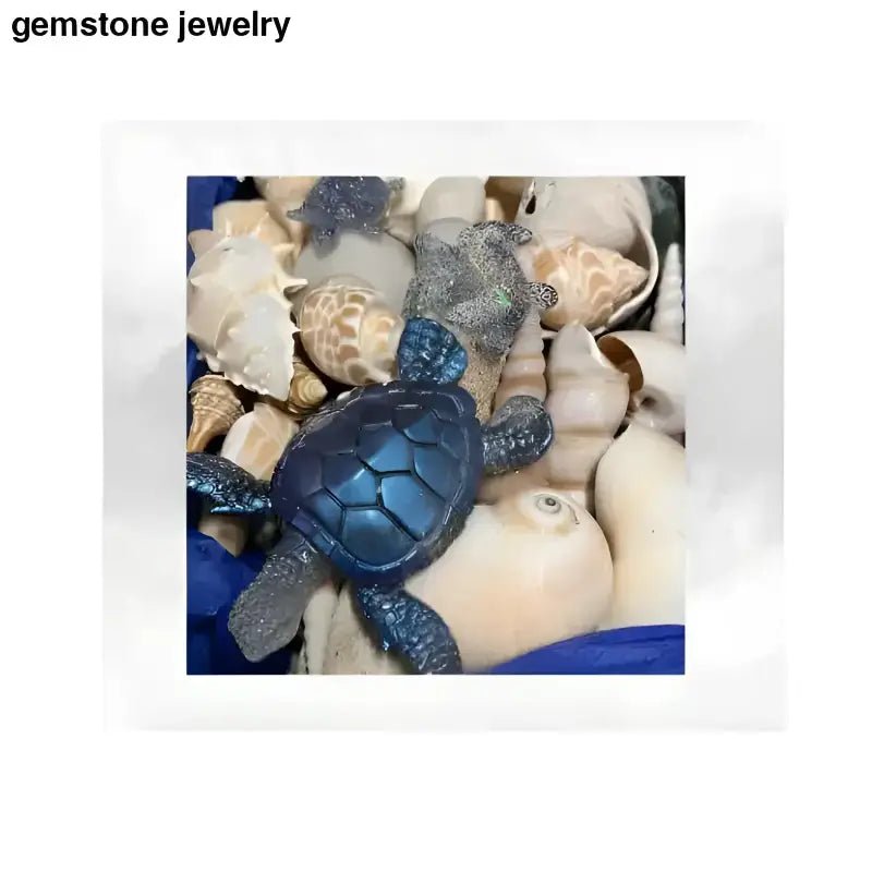Authentic Florida Beach Shells with Decorative Turtle Figure - Bec Sue Jewelry Shop