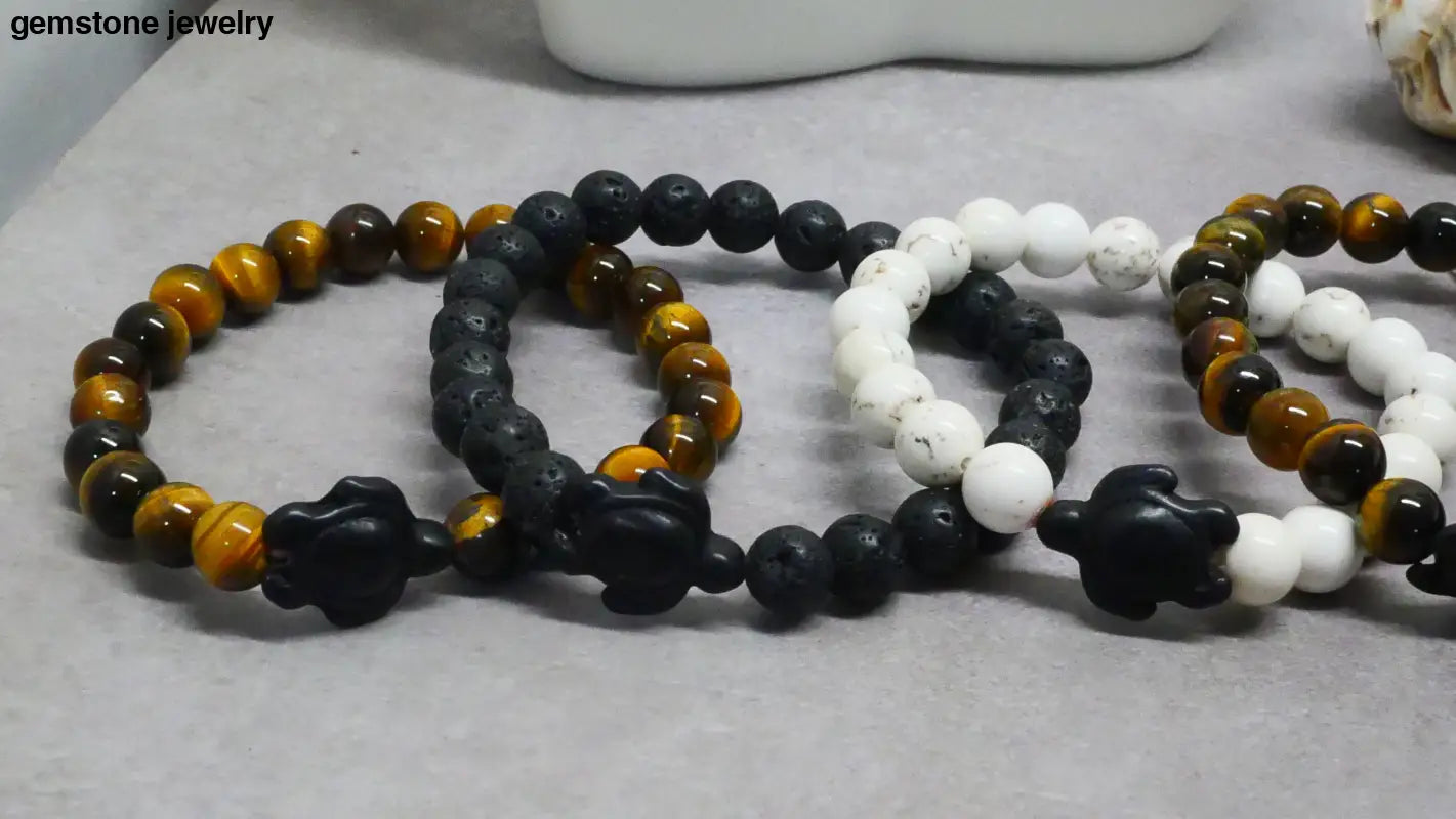Beaded turtle bracelets made with unique beads for stylish decor and accessories