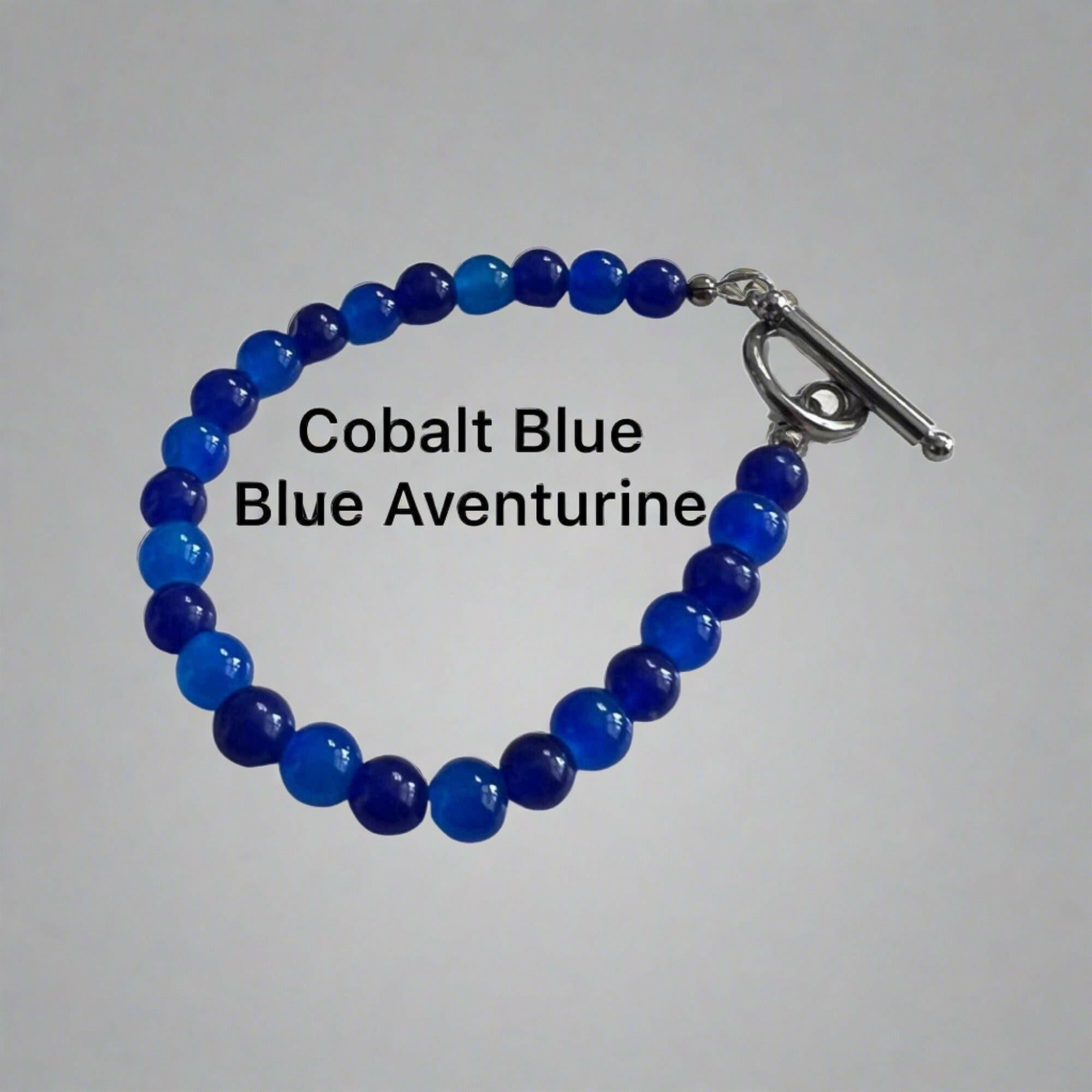 Bec Sue Jewelry Shop bracelet 6.5 / blue / cobalt blue Cobalt Blue Bracelet Tags 337
