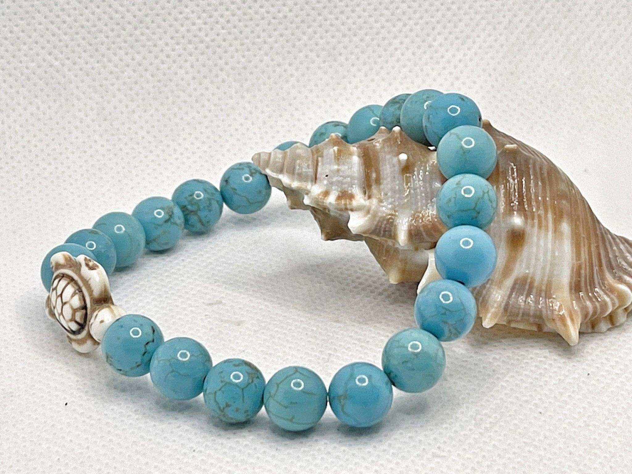 Bec Sue Jewelry Shop bracelet 6.5 Turquoise Bracelet Women, Energy Healing Bracelet, Bracelet gift for him Tags 277