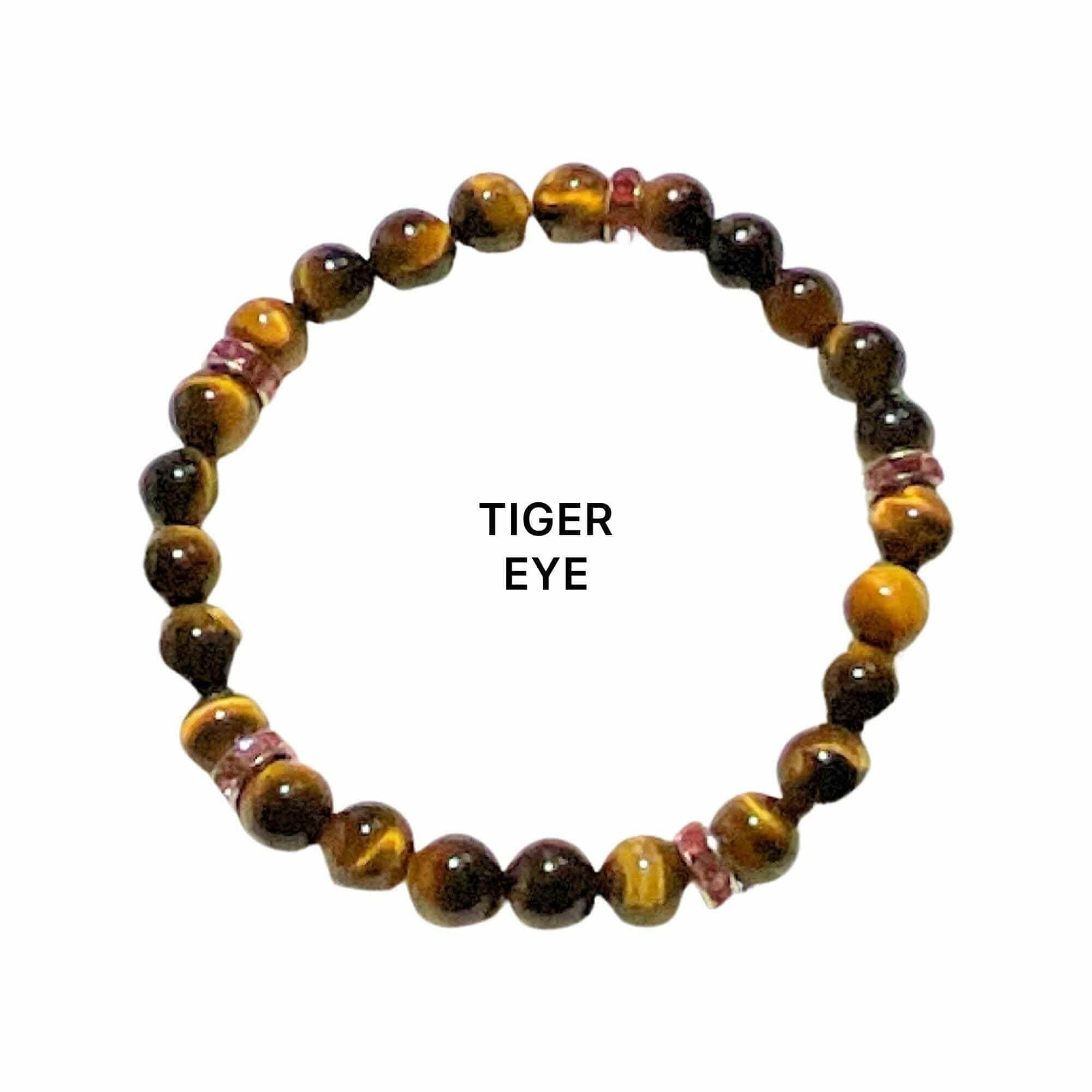 Bec Sue Jewelry Shop bracelet 7 / yellow / tiger eye Tiger Eyes Bracelet, Handmade Tiger Eye Bracelet, Tiger Eye Tags 453