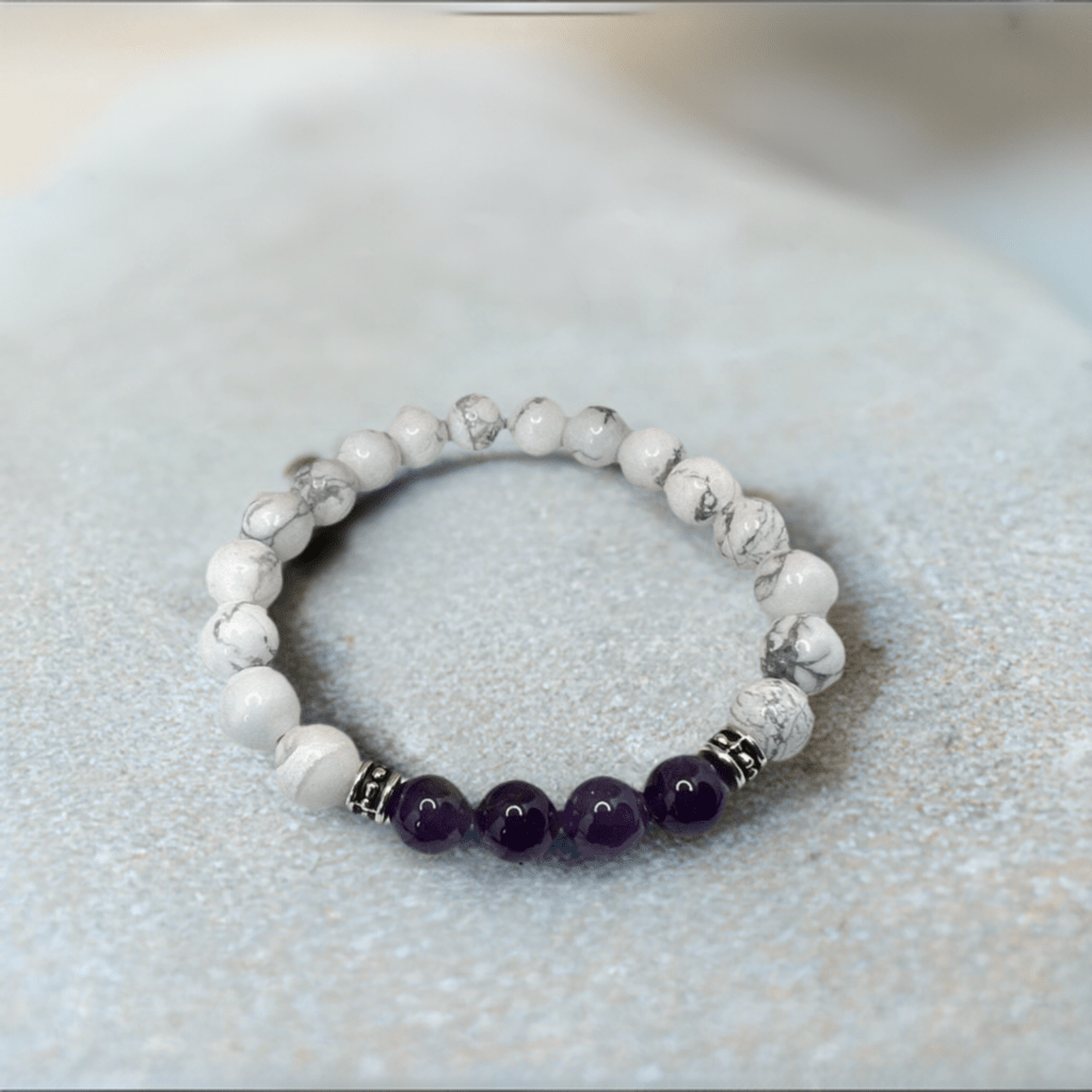 White Howlite Bracelet | Healing Bracelet | Bec Sue Jewelry Shop