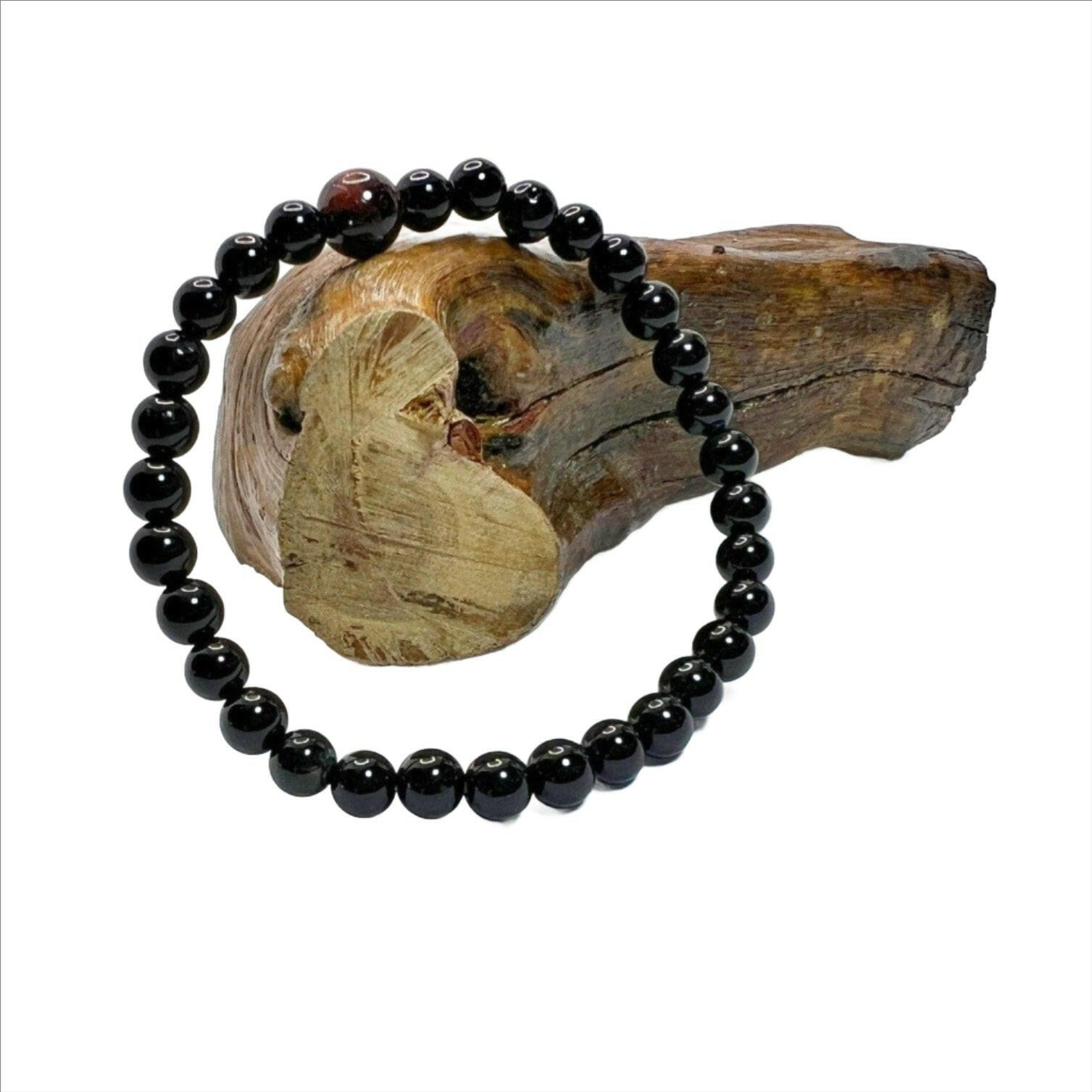 Bec Sue Jewelry Shop bracelets 6.5 / black / black Onyx Onyx Gemstone Beads Bracelet Tags 368