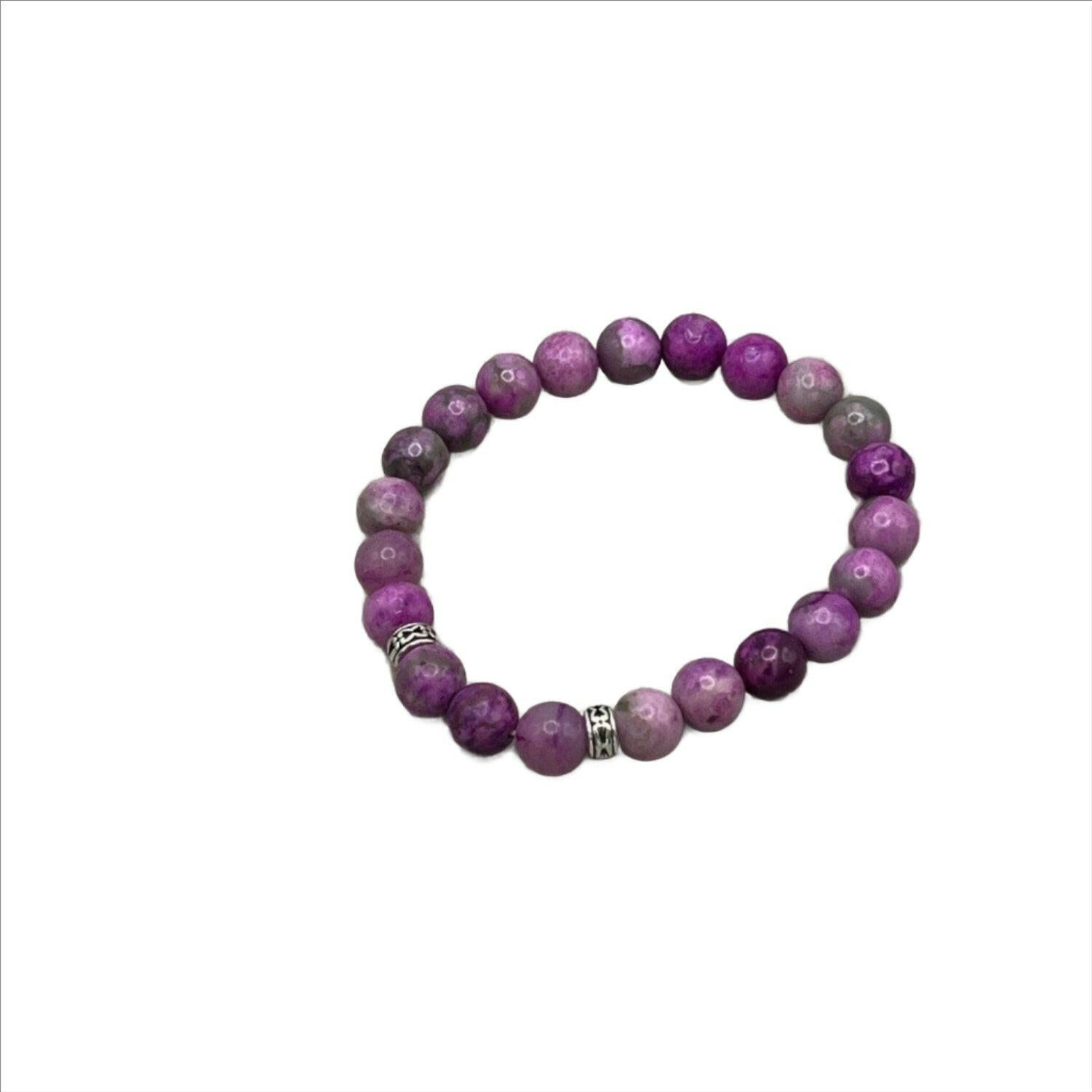 Bec Sue Jewelry Shop chakra bracelet 6.5 / purple / 8mm sugilite beads Sugilite Jewelry, Bohemian Bracelet, Healing Bracelet Tags 515