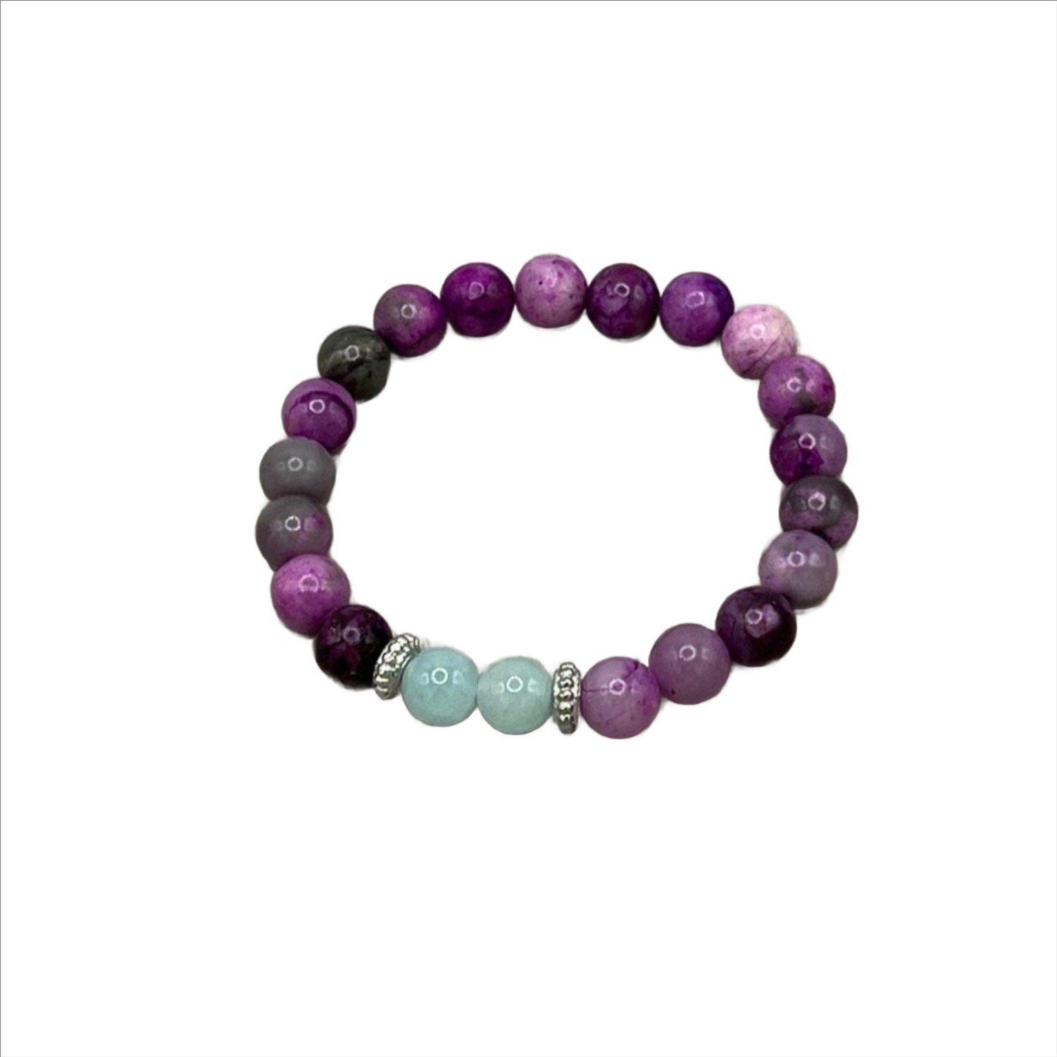 Bec Sue Jewelry Shop chakra bracelet 6.5 / purple Sugilite Jewelry, Sugilite Stone Bracelet Tags 531