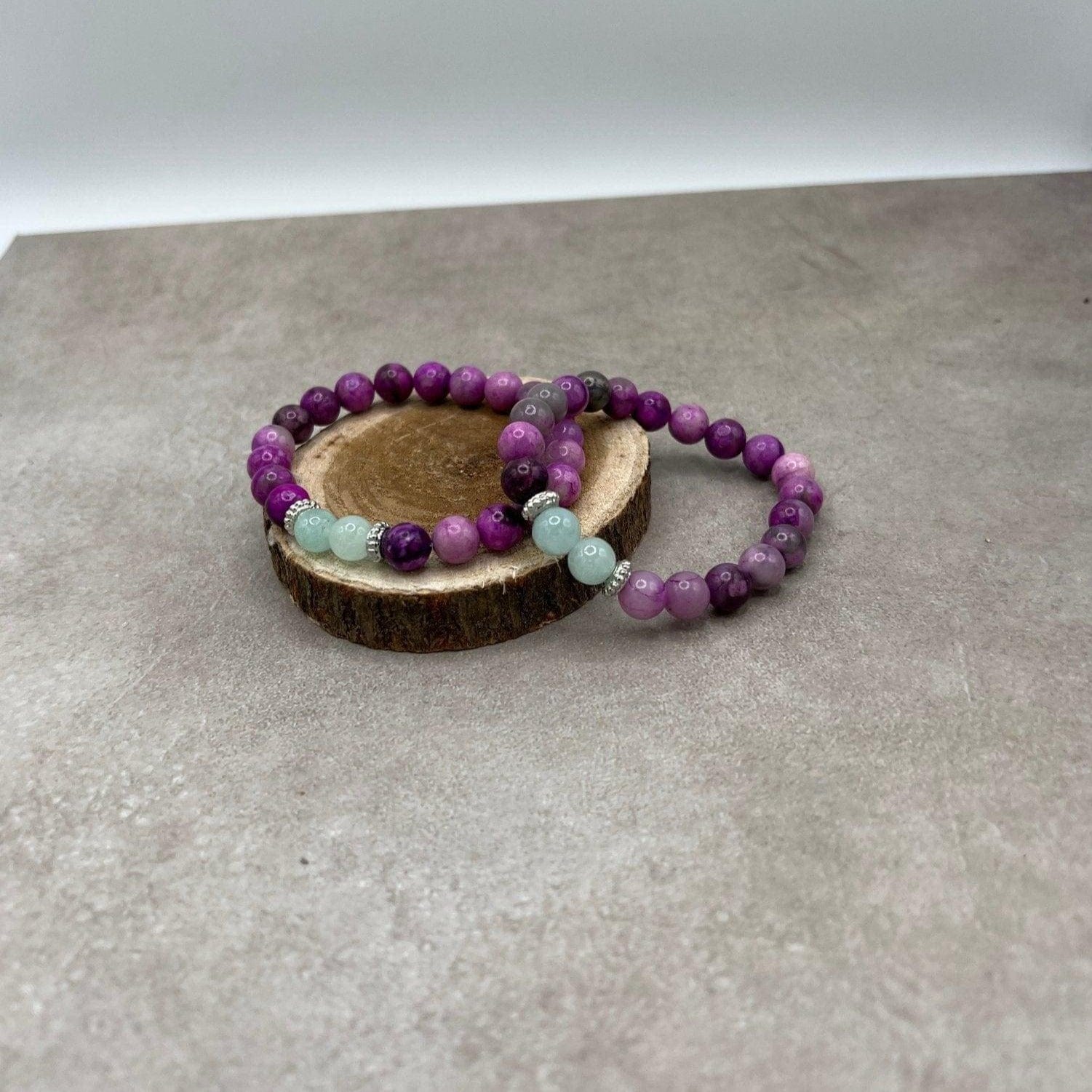 Bec Sue Jewelry Shop chakra bracelet 6.5 / purple Sugilite Jewelry, Sugilite Stone Bracelet Tags 531