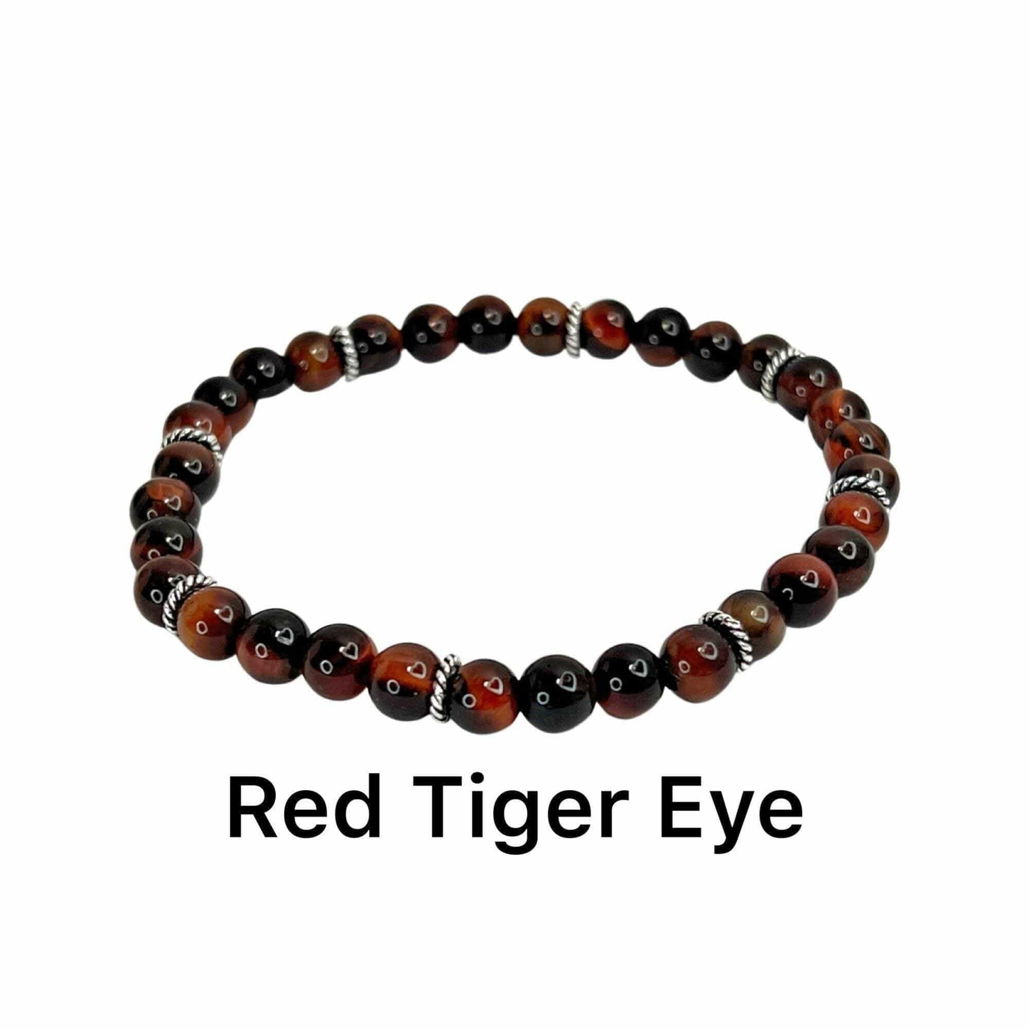 Bec Sue Jewelry Shop chakra bracelet Red Tiger Eye Bracelet, Tiger Eye Chakra Bracelet Tags