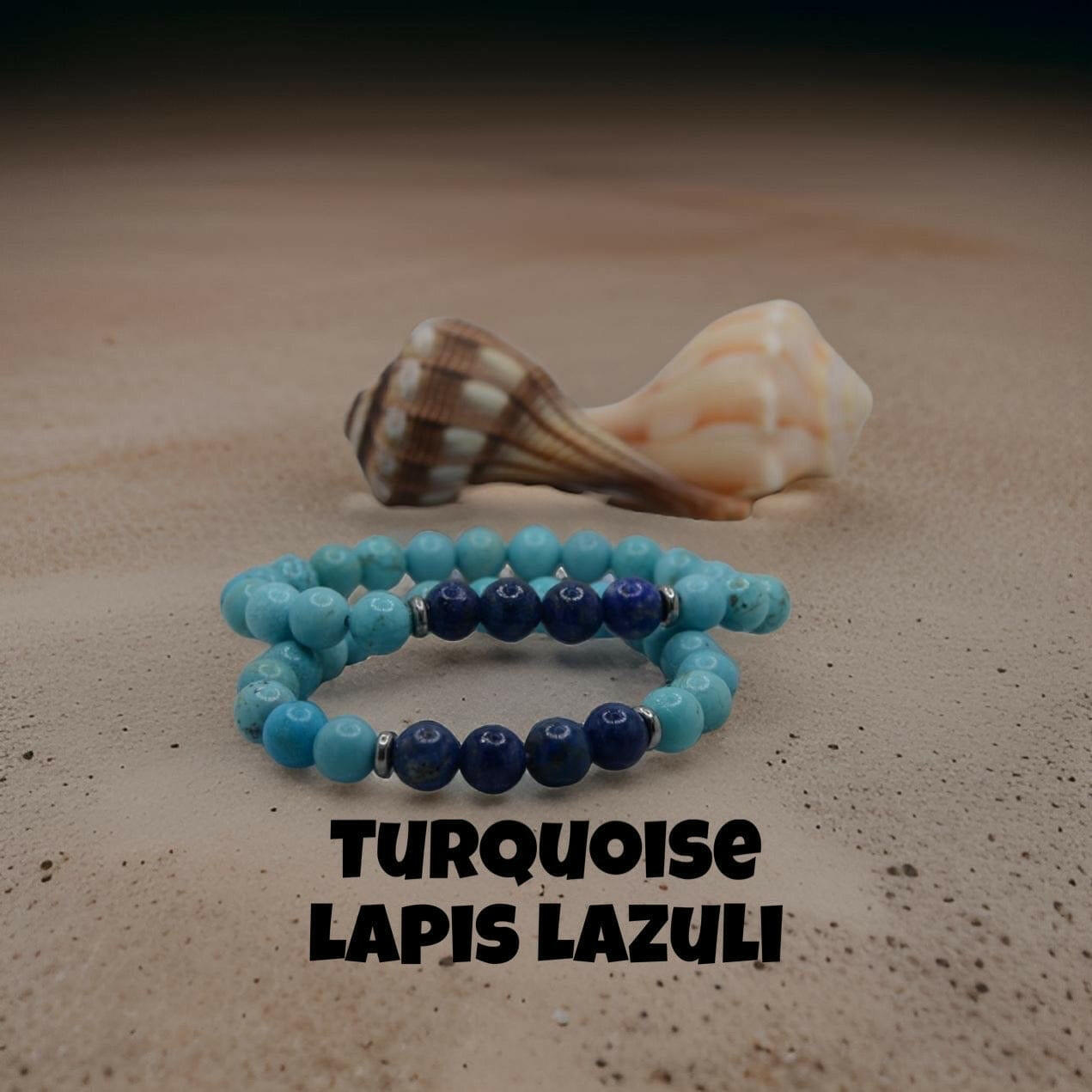 Turquoise and Lapis Lazuli gemstones, high-quality mineral specimens for jewelry making