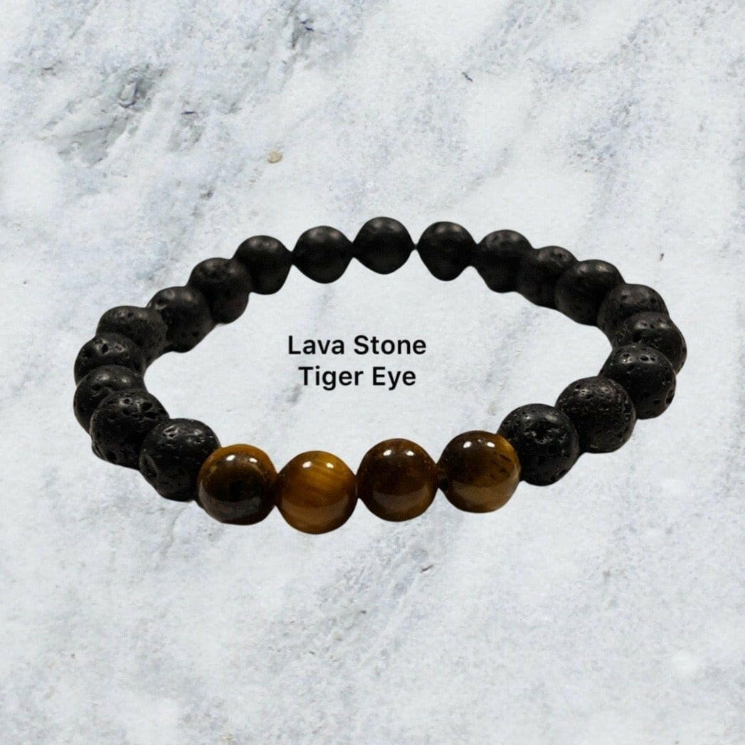 Bec Sue Jewelry Shop Jewelry Lava Stone Bracelet, Tiger Eye Bracelet Tags