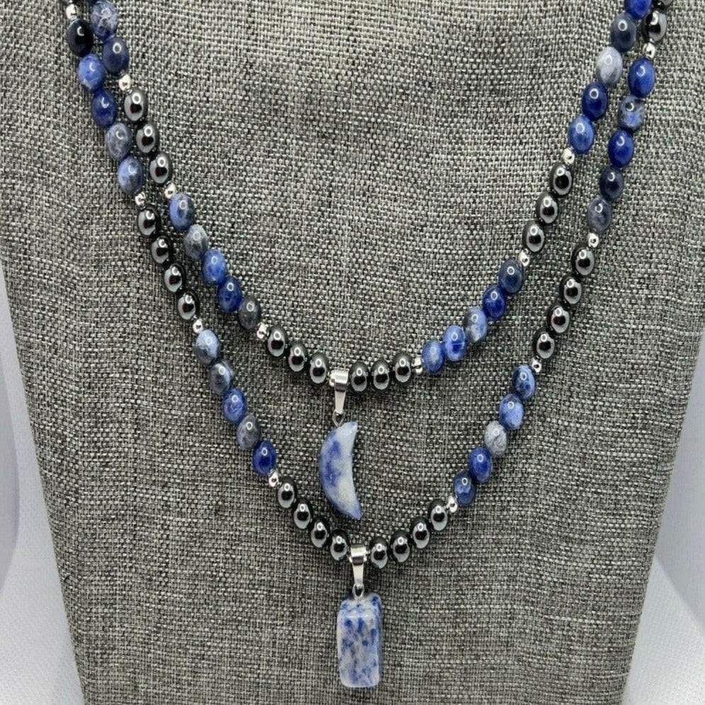 Bec Sue Jewelry Shop Necklaces blue / 19 / sodalite Sodalite Necklace, Sodalite Jewelry Tags 1015