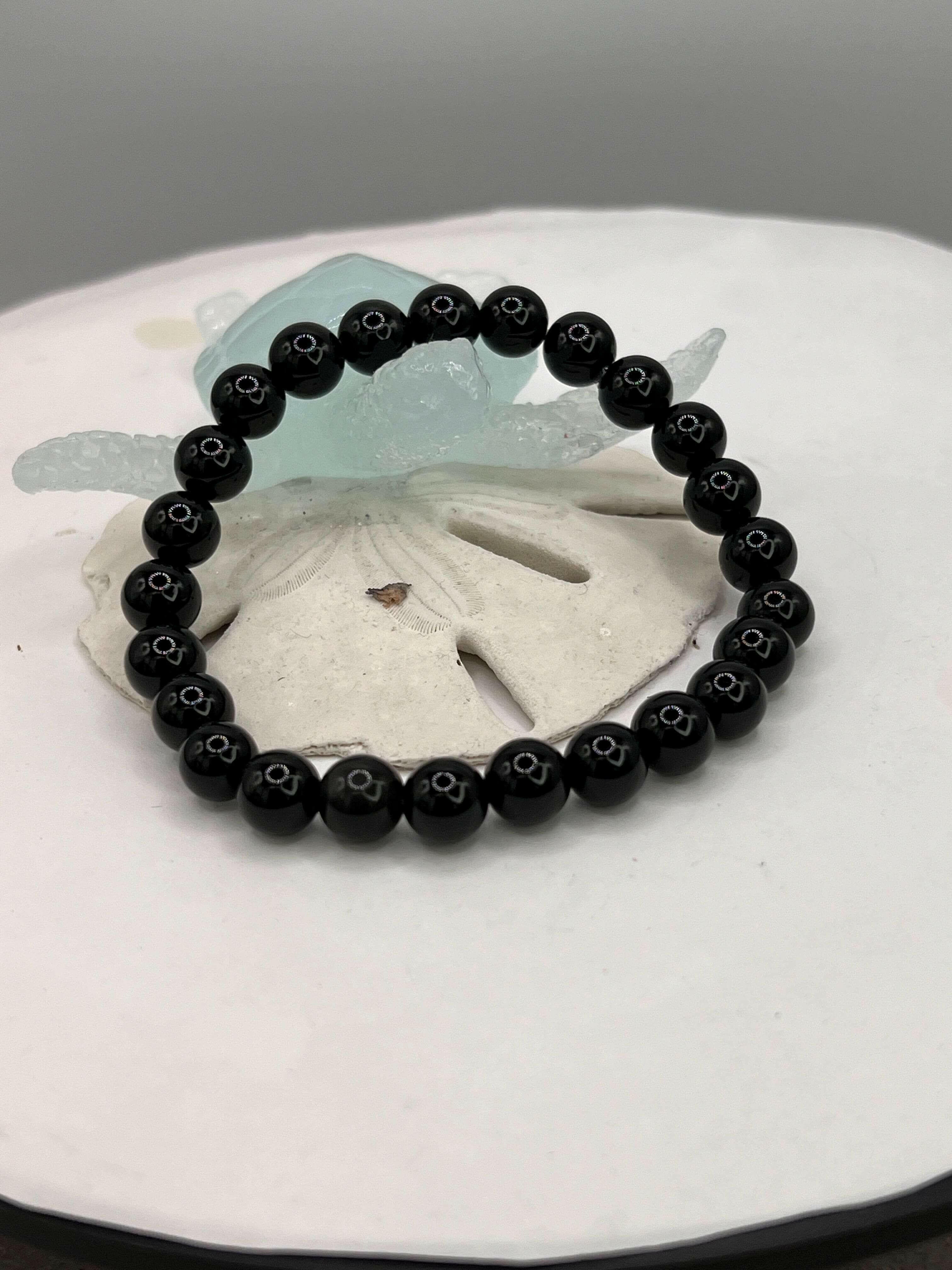 Exquisite Black Obsidian | 8mm Bracelet | Bec Sue Jewelry Shop