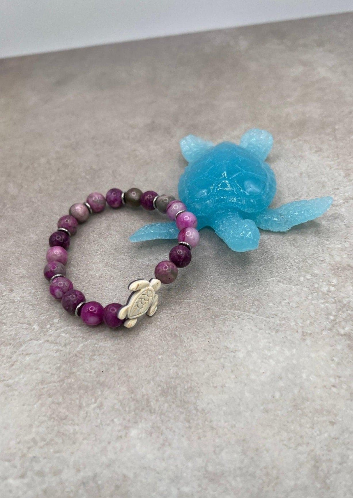 Bec Sue Jewelry Shop sugilite bracelet 6.5/7 / purple / sugilite/pearl turtle Turtle Bracelet, Sugilite Turtle Jewelry Tags 551