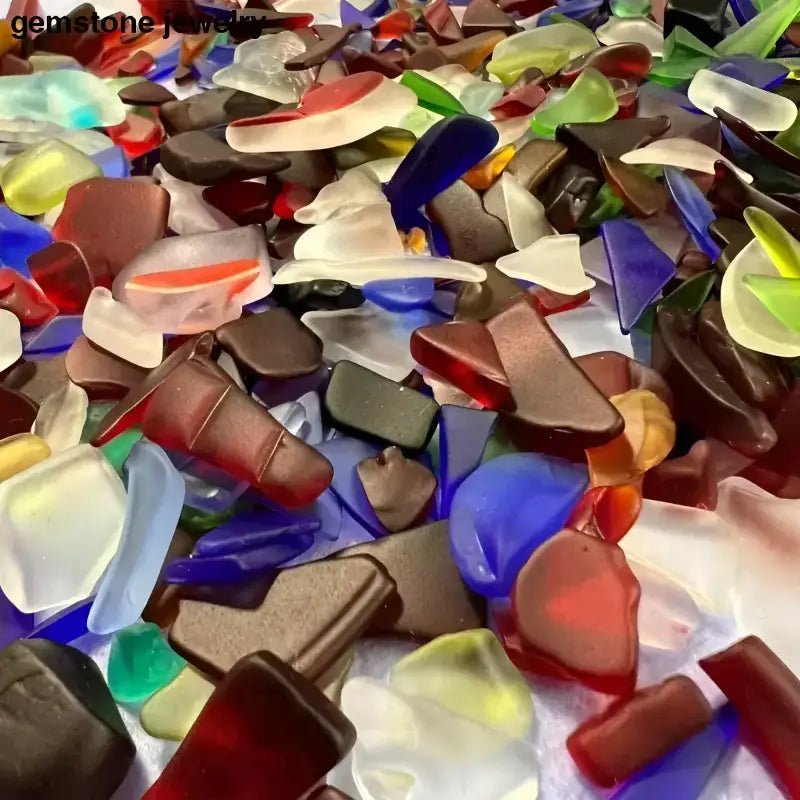 Colorful Small Pieces Sea Glass in Assorted Shades - Bec Sue Jewelry Shop